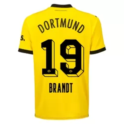Borussia Dortmund Brandt 19 Fotbollströja Hemma 2023/24 Borussia Dortmund Brandt 19 Fotbollströja Hemma 2023/24
