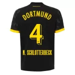 Borussia Dortmund N. Schlotterbeck 4 Fotbollströja Borta 2023/24