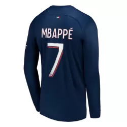 Paris Saint-Germain Mbappé 7 Fotbollströja Hemma 2023/24 Långärmad Paris Saint-Germain Mbappé 7 Fotbollströja Hemma 2023/24 Långärmad