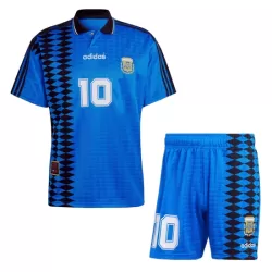 Argentina 10 Fotbollströja Barn Borta Retro 1994 Argentina 10 Fotbollströja Barn Borta Retro 1994