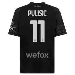 AC Milan Christian Pulisic 11 Fotbollströja Fjärde 2023/24 Svart AC Milan Christian Pulisic 11 Fotbollströja Fjärde 2023/24 Svart