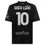 AC Milan Rafael Leao 10 Fotbollströja Fjärde 2023/24 Svart