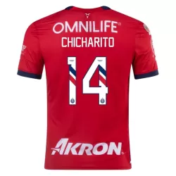 CD Guadalajara Chicharito 14 Fotbollströja Hemma 2023/24 CD Guadalajara Chicharito 14 Fotbollströja Hemma 2023/24
