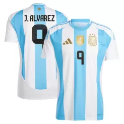 Argentina J. Alvarez 9 Fotbollströja Hemma 2024 Argentina J. Alvarez 9 Fotbollströja Hemma 2024