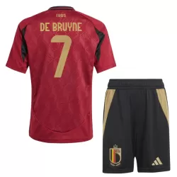 Belgien De Bruyne 7 Fotbollströja Barn Hemma EM 2024 Belgien De Bruyne 7 Fotbollströja Barn Hemma EM 2024