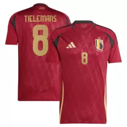 Belgien Tielemans 8 Fotbollströja Hemma EM 2024 Belgien Tielemans 8 Fotbollströja Hemma EM 2024