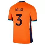 Holland De Ligt 3 Fotbollströja Hemma EM 2024