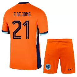 Holland Frenkie de Jong 21 Fotbollströja Barn Hemma EM 2024 Holland Frenkie de Jong 21 Fotbollströja Barn Hemma EM 2024