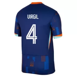 Holland Virgil 4 Fotbollströja Borta EM 2024 Holland Virgil 4 Fotbollströja Borta EM 2024