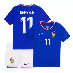 Frankrike Dembele 11 Fotbollströja Barn Hemma EM 2024 Frankrike Dembele 11 Fotbollströja Barn Hemma EM 2024
