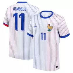 Frankrike Dembele 11 Fotbollströja Borta EM 2024 Frankrike Dembele 11 Fotbollströja Borta EM 2024