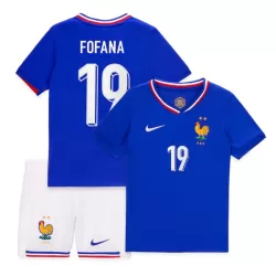 Frankrike Fofana 19 Fotbollströja Barn Hemma EM 2024 Frankrike Fofana 19 Fotbollströja Barn Hemma EM 2024