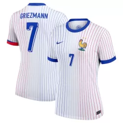 Frankrike Griezmann 7 Fotbollströja Dam Borta EM 2024 Frankrike Griezmann 7 Fotbollströja Dam Borta EM 2024