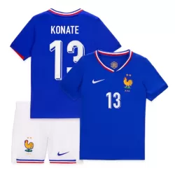 Frankrike Konate 13 Fotbollströja Barn Hemma EM 2024 Frankrike Konate 13 Fotbollströja Barn Hemma EM 2024