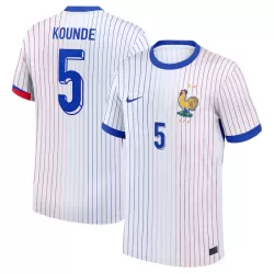 Frankrike Kounde 5 Fotbollströja Borta EM 2024 Frankrike Kounde 5 Fotbollströja Borta EM 2024