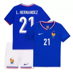 Frankrike L. Hernandez 21 Fotbollströja Barn Hemma EM 2024 Frankrike L. Hernandez 21 Fotbollströja Barn Hemma EM 2024