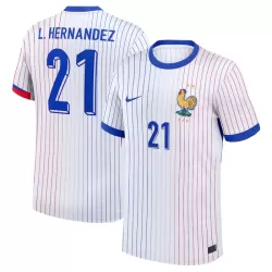 Frankrike L. Hernandez 21 Fotbollströja Borta EM 2024 Frankrike L. Hernandez 21 Fotbollströja Borta EM 2024