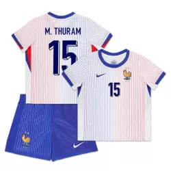 Frankrike M. Thuram 15 Fotbollströja Barn Borta EM 2024 Frankrike M. Thuram 15 Fotbollströja Barn Borta EM 2024