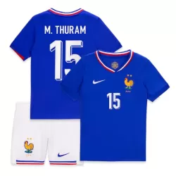Frankrike M. Thuram 15 Fotbollströja Barn Hemma EM 2024 Frankrike M. Thuram 15 Fotbollströja Barn Hemma EM 2024