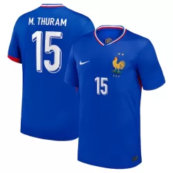 Frankrike M. Thuram 15 Fotbollströja Hemma EM 2024 Frankrike M. Thuram 15 Fotbollströja Hemma EM 2024
