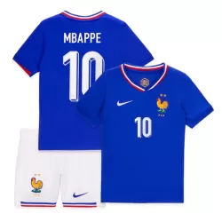 Frankrike Mbappé 10 Fotbollströja Barn Hemma EM 2024 Frankrike Mbappé 10 Fotbollströja Barn Hemma EM 2024