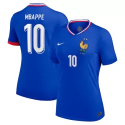 Frankrike Mbappé 10 Fotbollströja Dam Hemma EM 2024 Frankrike Mbappé 10 Fotbollströja Dam Hemma EM 2024