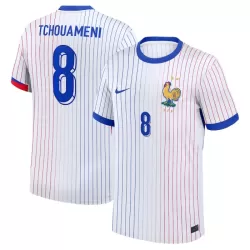 Frankrike Tchouaméni 8 Fotbollströja Borta EM 2024 Frankrike Tchouaméni 8 Fotbollströja Borta EM 2024