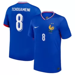 Frankrike Tchouaméni 8 Fotbollströja Hemma EM 2024 Frankrike Tchouaméni 8 Fotbollströja Hemma EM 2024