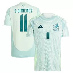 Mexiko Santiago Gimenez 11 Fotbollströja Borta 2024 Mexiko Santiago Gimenez 11 Fotbollströja Borta 2024