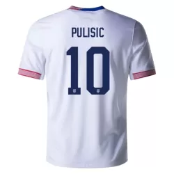 USA Pulisic 10 Fotbollströja Hemma 2024 USA Pulisic 10 Fotbollströja Hemma 2024