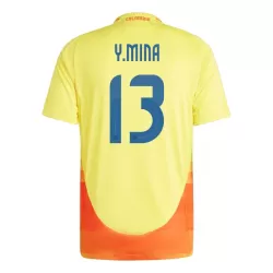 Colombia Yerry Mina 13 Fotbollströja Hemma 2024 Colombia Yerry Mina 13 Fotbollströja Hemma 2024
