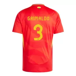 Spanien Alejandro Grimaldo 3 Fotbollströja Hemma EM 2024 Spanien Alejandro Grimaldo 3 Fotbollströja Hemma EM 2024