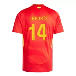 Spanien Aymeric Laporte 14 Fotbollströja Hemma EM 2024 Spanien Aymeric Laporte 14 Fotbollströja Hemma EM 2024