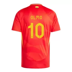 Spanien Dani Olmo 10 Fotbollströja Hemma EM 2024 Spanien Dani Olmo 10 Fotbollströja Hemma EM 2024