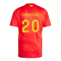 Spanien Daniel Carvajal 20 Fotbollströja Hemma EM 2024 Spanien Daniel Carvajal 20 Fotbollströja Hemma EM 2024