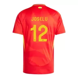 Spanien Joselu 12 Fotbollströja Hemma EM 2024 Spanien Joselu 12 Fotbollströja Hemma EM 2024