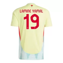 Spanien Lamine Yamal 19 Fotbollströja Borta EM 2024 Spanien Lamine Yamal 19 Fotbollströja Borta EM 2024