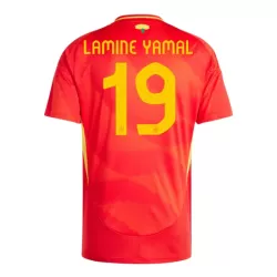 Spanien Lamine Yamal 19 Fotbollströja Hemma EM 2024 Spanien Lamine Yamal 19 Fotbollströja Hemma EM 2024
