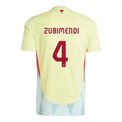 Spanien Martin Zubimendi 4 Fotbollströja Borta EM 2024 Spanien Martin Zubimendi 4 Fotbollströja Borta EM 2024