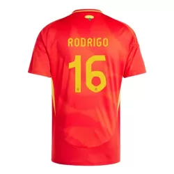 Spanien Rodrigo 16 Fotbollströja Hemma EM 2024 Spanien Rodrigo 16 Fotbollströja Hemma EM 2024