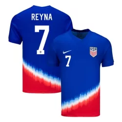 USA Reyna 7 Fotbollströja Borta 2024 USA Reyna 7 Fotbollströja Borta 2024