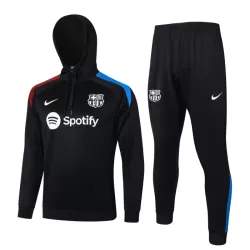 Barcelona Hoodie Träningströjasats Quarter-Zip 2024/25 Svart Barcelona Hoodie Träningströjasats Quarter-Zip 2024/25 Svart