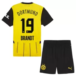 Borussia Dortmund Brandt 19 Fotbollströja Barn Hemma 2024/25 Borussia Dortmund Brandt 19 Fotbollströja Barn Hemma 2024/25