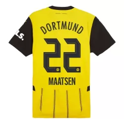 Borussia Dortmund Maatsen 22 Fotbollströja Hemma 2024/25 Borussia Dortmund Maatsen 22 Fotbollströja Hemma 2024/25
