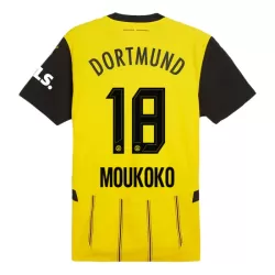 Borussia Dortmund Moukoko 18 Fotbollströja Hemma 2024/25 Borussia Dortmund Moukoko 18 Fotbollströja Hemma 2024/25