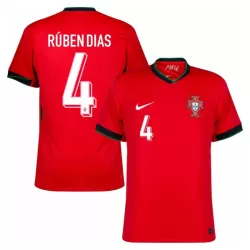 Portugal Rúben Dias 4 Fotbollströja Hemma EM 2024 Portugal Rúben Dias 4 Fotbollströja Hemma EM 2024