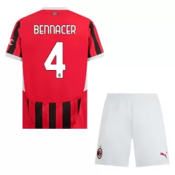 AC Milan Bennacer 4 Fotbollströja Barn Hemma 2024/25 AC Milan Bennacer 4 Fotbollströja Barn Hemma 2024/25