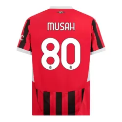 AC Milan Musah 80 Fotbollströja Hemma 2024/25 AC Milan Musah 80 Fotbollströja Hemma 2024/25