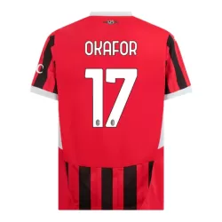AC Milan Okafor 17 Fotbollströja Hemma 2024/25 AC Milan Okafor 17 Fotbollströja Hemma 2024/25