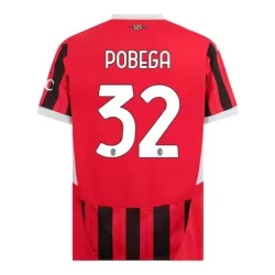 AC Milan Pobega 32 Fotbollströja Hemma 2024/25 AC Milan Pobega 32 Fotbollströja Hemma 2024/25